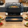 6-in-1 Programmable Slow Cooker with Keep Warm Functions Adjustable Timer Control