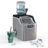Countertop Home Electric Ice Machine with Scoop (Water Bottle Not Included)