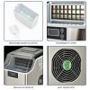 Countertop Home Electric Ice Machine with Scoop (Water Bottle Not Included)