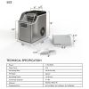 Countertop Home Electric Ice Machine with Scoop (Water Bottle Not Included)