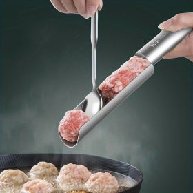 Stainless Steel Tube Meatball Maker and Baller Spoon (1-piece)