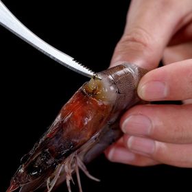 Stainless steel shrimp line knife