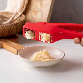 2-in-1 Nylon Plastic Garlic Press and Crushing Tool; Easy to Clean, No Peeling Needed