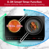 Dual-head induction cooker – a portable desktop model featuring touch control, 4000W heating capacity, 9 temperature and power settings