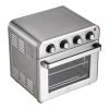 7-IN-1 Air Fryer Toaster Oven, 18L Convection Oven, 1700W Stainless Steel Toaster Ovens Countertop Combo with Grill, Pizza Pan, Gloves, 6 Slices Toast