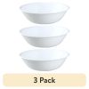 (3 pack) Winter Frost White, Round Serving Bowl, 1-Quart