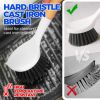 3 Pack Dish Brush Set with Bamboo Handle, Kitchen Brushes for Cleaning Pot, Sink and Stove
