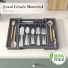 Silverware Drawer Organizer, Expandable Utensil Tray for Kitchen, BPA Free Flatware and Cutlery Holder