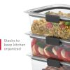 Tritan Food Storage Set of 5 Clear Containers, 1.3 Cup
