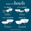 (3 pack) Winter Frost White, Round Serving Bowl, 1-Quart