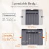 Silverware Drawer Organizer, Expandable Utensil Tray for Kitchen, BPA Free Flatware and Cutlery Holder