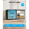 Mini Fridge, 1.6 Cu.Ft, Single Door Compact Refrigerator, Adjustable Temperature, Metal Shelf, Energy Efficient Small Refrigerator, Reversible Door