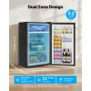 Mini Fridge, 3.2 Cu.Ft, Single Door Compact Refrigerator, Adjustable Temperature, Glass Shelf, Energy Efficient Small Refrigerator, Reversible Door