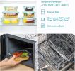 8 Pack Glass Food Storage Containers with Airtight Lids, Glass Meal Prep Containers, Lunch Office Meal for Microwave, Oven, Freezer and Dishwasher
