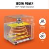 7-IN-1 Air Fryer Toaster Oven, 18L Convection Oven, 1700W Stainless Steel Toaster Ovens Countertop Combo with Grill, Pizza Pan, Gloves, 6 Slices Toast
