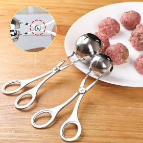 Stainless Steel Meatball Maker (2-piece) (size: S)