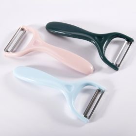 Multi-function Stainless Steel Peeler and Zester (Color: Pink)