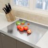 XXL 304 Stainless Steel Cutting Board  Anti-Slip & Mildew-Proof! No More Moldy Wooden Boards | Heavy-Duty & Food-Safe, Easy to Clean â€“ Chop Meat